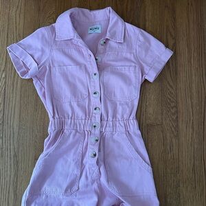 Show Me Your MuMu Light Pink Button-Up Romper